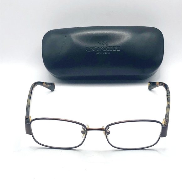 COACH HC 9075 eyeglass frames with case 92253 satin brown dark vintage tort - Picture 11 of 16